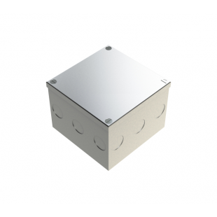 100mm x 100mm x 75mm Galvanised Adaptable Box With Knockouts